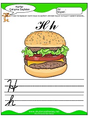 H Sesi Çalışma Sayfaları